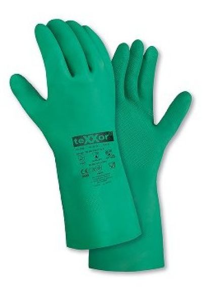 Chemikalienschutz-Handschuhe NITRIL, VPE 12 Paar